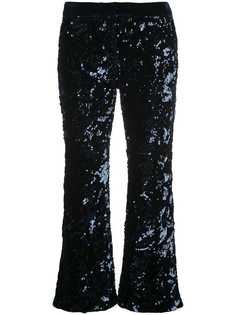 Alexis sequined cropped trousers