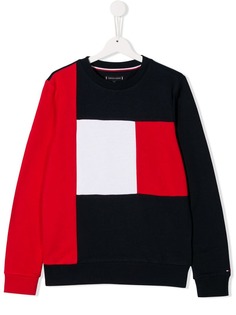 Tommy Hilfiger Junior толстовка дизайна колор-блок