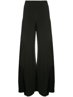 Alexis pleated detail palazzo trousers