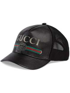 Gucci бейсбольная кепка с принтом логотипа