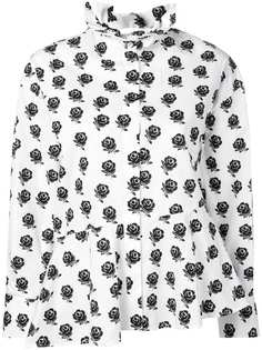 Kenzo рубашка с мозаичным принтом роз