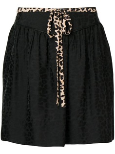 Zadig&Voltaire юбка мини с леопардовым принтом