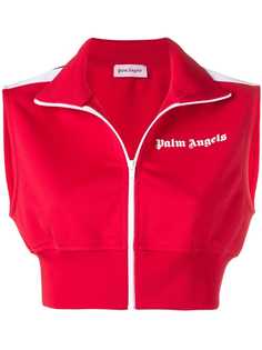 Palm Angels укороченный жилет на молнии