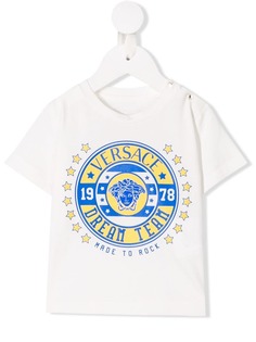 Young Versace футболка с нашивкой-логотипом