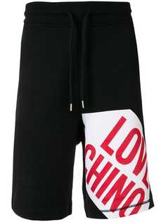 Love Moschino logo track shorts