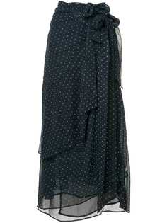 Alexa Chung dotted midi skirt