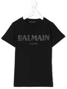 Balmain Kids футболка с логотипом
