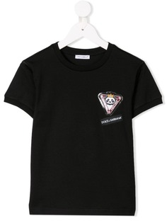 Dolce & Gabbana Kids футболка с нашивкой Panda King