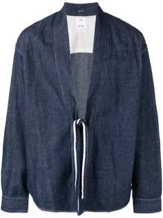 Visvim джинсовая куртка с завязкой