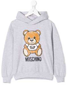 Moschino Kids толстовка с капюшоном и принтом