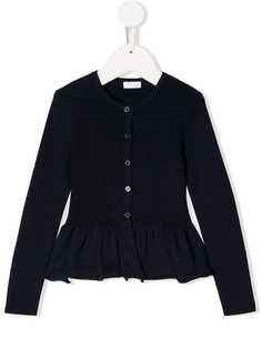 Il Gufo кардиган с баской по краю