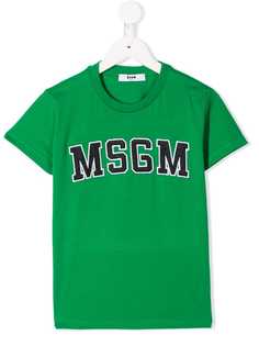 Msgm Kids футболка letterman с логотипом