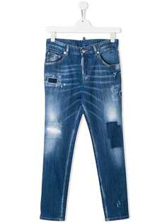 Dsquared2 Kids джинсы в стиле пэчворк