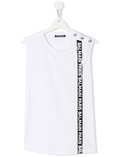 Balmain Kids топ с логотипом