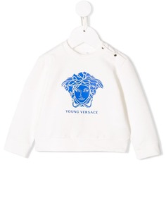 Young Versace толстовка с логотипом Medusa