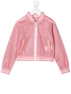 Gcds Kids куртка-бомбер на молнии с перфорацией
