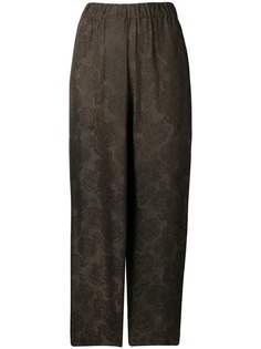 Uma Wang жаккардовые брюки со средней посадкой