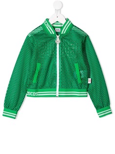 Gcds Kids куртка-бомбер на молнии с перфорацией