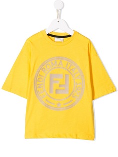 Fendi Kids футболка с принтом логотипа