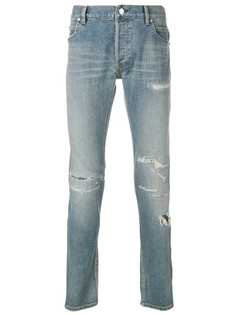 Balmain джинсы скинни с эффектом потертости