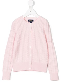 Ralph Lauren Kids кардиган вязки с косичками