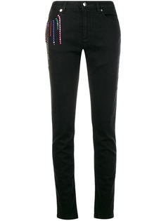 Christopher Kane джинсы скинни с кристаллами