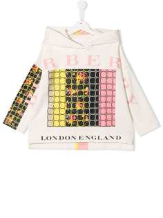 Burberry Kids толстовка с графическим принтом и капюшоном