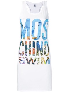 Moschino облегающее платье с логотипом