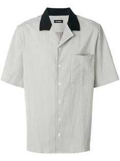 Raf Simons рубашка из жатой ткани с короткими рукавами