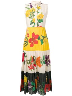 Carolina K платье-рубашка макси с цветочным принтом