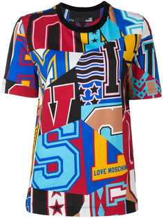 Love Moschino футболка с принтом логотипа