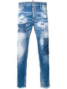 Dsquared2 состаренные джинсы скинни