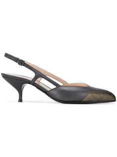 Bottega Veneta asymmetric pointed pumps