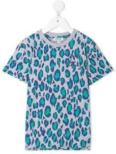 Kenzo Kids футболка с леопардовым принтом