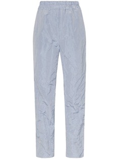 Paskal elastic waist metallic crinkle trousers