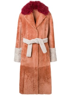 Drome пальто с поясом на талии