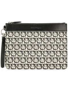 Salvatore Ferragamo monogram print clutch