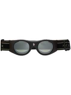 Moncler Eyewear круглые солнцезащитные очки с эластичным ремешком