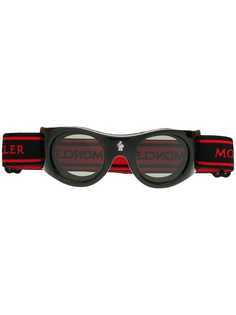 Moncler Eyewear круглые солнцезащитные очки с эластичным ремешком