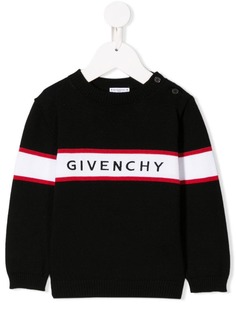 Givenchy Kids джемпер с вышитым логотипом