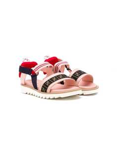 Fendi Kids босоножки FF с логотипом