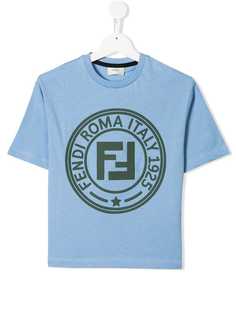 Fendi Kids футболка со штампом-логотипом