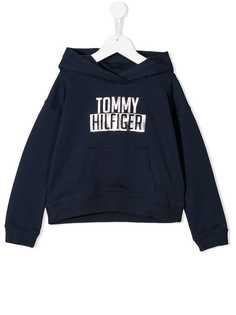 Tommy Hilfiger Junior толстовка с капюшоном и принтом логотипа