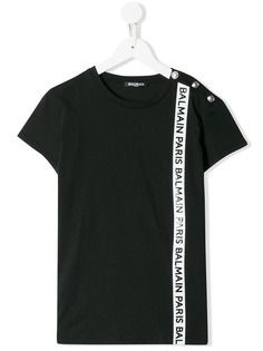Balmain Kids футболка с логотипом