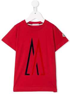 Moncler Kids футболка с принтом логотипа