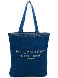 Philosophy Di Lorenzo Serafini denim shopper tote