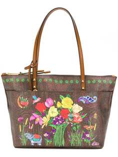 Etro сумка-тоут с цветочным принтом
