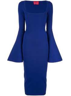 Solace London платье Serra с расклешенными манжетами