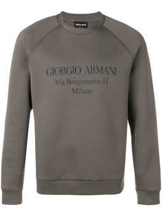 Giorgio Armani толстовка с принтом логотипа