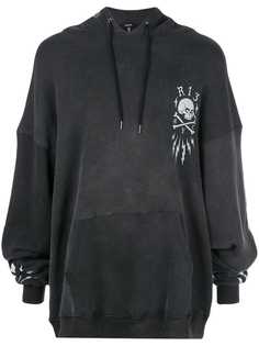 R13 толстовка в стиле оверсайз с капюшоном
